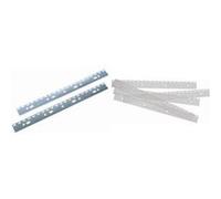 GBC - attaches FileStrips pour reliure plastique et à métal, A4 transparent, pqt 100 Transparent