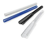 GBC Baguettes en plastique ClickBind, DIN A4, 16 mm, noir, vous recevrez 1 paquet, Contenu : 50 pièces