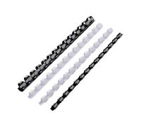 Gbc Combbind - 8 Mm - 14 Anneaux - A5 (148 X 210 Mm) - 45 Feuilles - Noir - 100 Unités Peigne De Reliure Pvc
