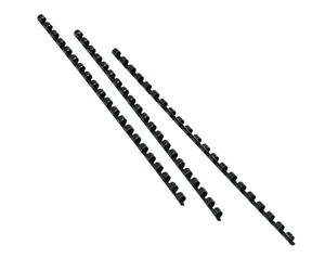GBC CombBind - Baguette de reliure spirale plastique - diamètre 28 mm pour 240 feuilles- Noir