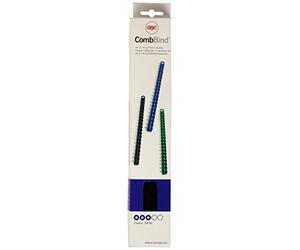 GBC CombBind Pack de 25 Peignes de Reliure 6 mm Noir