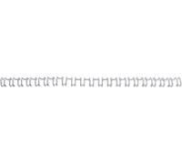 GBC Dos de reliure WireBind A4 21 anneaux 6 mm argenté 100 pièces