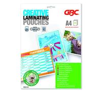 GBC ED04125 Pack de 25 Pochettes Brillantes pour Document A4 2 x 125 microns