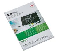 - 75 micromètres - pack de 100 - mat - 216 x 303 mm pochettes plastifiées
