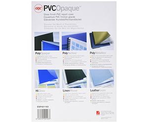 GBC ESP421163 Pack de 100 Plats de Couverture A4 180 Microns Noir