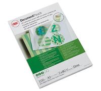GBC IB583032 Lot de 100 Pochettes de plastification standards Transparent