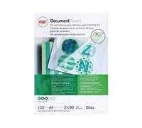 GBC IB585036 A4 2x80 Micron Gloss Laminating Pouches, Pack of 100