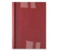 leathergrain lot de 100 reliures spirale plastique thermique format a4 capacité 15 feuilles 1,5mm rouge