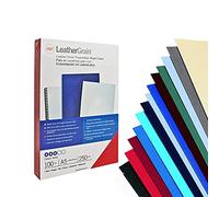 GBC LeatherGrain Pack de 100 Plats de Couverture 250 g/m2 Ivoire