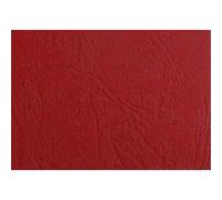GBC LeatherGrain Pack de 100 Plats de Couverture 250 g/m2 Rouge
