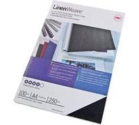 GBC LinenWeave - A4 (210 x 297 mm) - noir - 250 g/m² - 100 unités couverture à reliure Noir