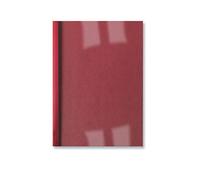 GBC | Lot de 100 Couvertures de reliure thermique LinenWeave A4 Rouge | Dos LinenWeave 240 g/m² et face PVC 150 microns | Tranche 3 mm - jusqu’à 30 feuilles | Réf. IB386510