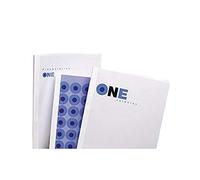 GBC | Lot de 100 Couvertures de Reliure Thermique ThermaBind A4 | Tranche 10 mm | Dos Blanc Satiné | Face Transparente PVC | Jusqu’à 90 Feuilles | Finition Premium | Professionnels | IB370168