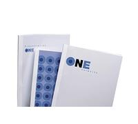 GBC | Lot de 100 Couvertures de Reliure Thermique ThermaBind A4 | Tranche 6 mm | Dos Blanc Satiné | Face Transparente PVC | Jusqu’à 50 Feuilles | Finition Premium | Professionnels | IB370045