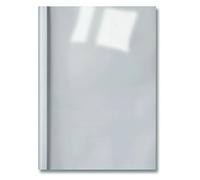 GBC | Lot de 100 Couvertures de Reliure Thermique ThermaBind A4 | Tranche 8 mm | Dos Blanc Satiné | Face Transparente PVC | Jusqu’à 60 Feuilles | Finition Premium | Professionnels | IB370052