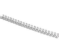 GBC | Lot de 100 Peignes Métalliques MultiBind A4 | 21 Boucles | 14 mm | Reliure Permanente | Ouverture à Plat 360° | Jusqu’à 120 Feuilles |Documents Professionnels Confidentiels | Noir | IB165429