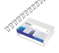 GBC | Lot de 100 Peignes Métalliques MultiBind A4 | 21 Boucles | 6 mm | Reliure Permanente | Ouverture à Plat 360° | Jusqu’à 20 Feuilles | Documents Professionnels Confidentiels | Argent | IB160431