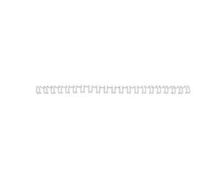 GBC | Lot de 100 Peignes Métalliques MultiBind A4 | 21 Boucles | 6 mm | Reliure Permanente | Ouverture à Plat 360° | Jusqu’à 20 Feuilles | Documents Professionnels Confidentiels | Blanc | IB165085