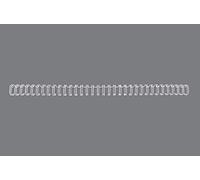 GBC | Lot de 100 Peignes Métalliques WireBind A4 | 34 Boucles | 11 mm | Reliure Permanente | Ouverture à Plat 360° | Jusqu’à 70 Feuilles | Documents Professionnels Confidentiels | Blanc | RG810770