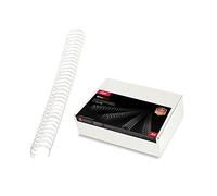 GBC | Lot de 100 Peignes Métalliques WireBind A4 | 34 Boucles | 12,5 mm | Reliure Permanente | Ouverture à Plat 360° | Jusqu’à 95 Feuilles | Documents Professionnels Confidentiels | Blanc | RG810870