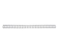 GBC | Lot de 100 Peignes Métalliques WireBind A4 | 34 Boucles | 5 mm | Reliure Permanente |Ouverture à Plat 360°|Jusqu’à 15 Feuilles |Documents Professionnels Confidentiels | Argent | 2101007E