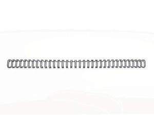 GBC | Lot de 100 Peignes Métalliques WireBind A4 | 34 Boucles | 5 mm | Reliure Permanente | Ouverture à Plat 360° | Jusqu’à 15 Feuilles | Documents Professionnels Confidentiels | Noir | 47900E