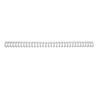 GBC Peignes métal WireBind A5 6 mm - 24 anneaux - 55 feuilles - Argent - Lot 100