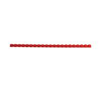 GBC Peignes de reliure en plastique CombBind 10 mm 21 anneaux A4 Rouge 100 unités