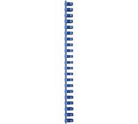 GBC | Lot de 100 Peignes Plastique CombBind A4 | 21 Anneaux | 19 mm | Reliure Modifiable | Ouverture à Plat | Jusqu’à 150 Feuilles | Pour Rapports Présentations Devoirs | Bleu|4028621