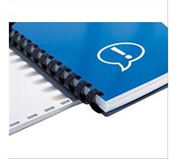 GBC | Lot de 100 Peignes Plastique CombBind A4 | 21 Anneaux | 22 mm | Reliure Modifiable | Ouverture à Plat | Jusqu’à 190 Feuilles | Pour Rapports Présentations Devoirs |Bleu | 4028622