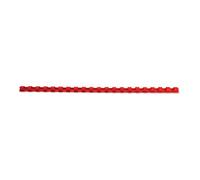 GBC | Lot de 100 Peignes Plastique CombBind A4 | 21 Anneaux | 6 mm |Reliure Modifiable | Ouverture à Plat | Jusqu’à 20 Feuilles |Pour Rapports, Présentations, Devoirs| Rouge| 4028213