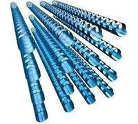 GBC | Lot de 100 Peignes Plastique CombBind A4 | 21 Anneaux | 8 mm | Reliure Modifiable | Ouverture à Plat | Jusqu’à 40 Feuilles | Pour Rapports Présentations Devoirs |Bleu| 4028234