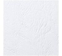 GBC Plats de couverture LeatherGrain A4 Lot 100 - Grain Cuir Blanche 250 g/m², finition premium