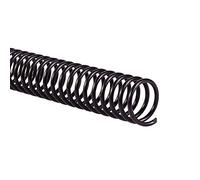 GBC Lot de 100 spirales de reliure - 16 mm - Capacité de 125 feuilles - Pas 4:1 - Bobine de couleur - Noir (9665070)
