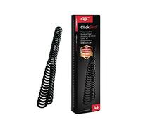 ClickBind - 8 mm - 34 anneaux - A4 (210 x 297 mm) - 45 feuilles - noir - 50 unités peine Click de reliure
