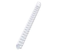 GBC Peignes de reliure CombBind 4028205 – Lot de 50, 38 mm, 21 anneaux, A4, blanc
