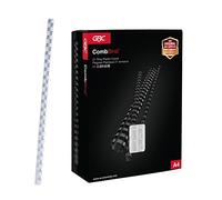 GBC Peignes de reliure en plastique CombBind 45 mm 21 anneaux A4 390 feuilles Blanc 50 unités
