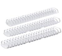 GBC | Lot de 50 Peignes Plastique CombBind A4 | 21 Anneaux | 51 mm | Reliure Modifiable | Ouverture à Plat | Jusqu’à 450 Feuilles | Pour Rapports Présentations Devoirs | Blanc | 4028207