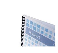 GBC | Lot de 50 Plats de couverture PolyTechno A4 | Blanc texturé | 700 microns | Polypropylène recyclable | Finition gaufrée | Réf. IB387210