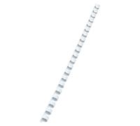 ACCO REXEL - Peignes de reliure GBC 4028195 - 10 mm - 21 anneaux - 65 feuilles - 100 pièces - blanc