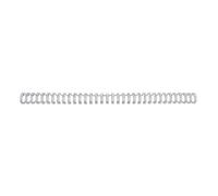 GBC - Baguettes à anneaux métalliques WireBind, A4, 34 anneaux, 6mm argent, pqt 100