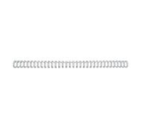 GBC | Lot de 100 Peignes Métalliques WireBind A4 | 34 Boucles | 11 mm | Reliure Permanente | Ouverture à Plat 360° | Jusqu’à 70 Feuilles | Documents Professionnels Confidentiels | Argent | RG810797