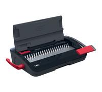 GBC Perforelieuse manuelle CombBinb CB12 pour relier un dossier jusqu'à 165 feuilles par peigne - Perforation 12 feuilles A4 - Noir