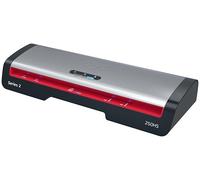 GBC-Plastifieuse 250HS Home Office A3 - Plastification haute vitesse, préchauffage en 1 min, 75-125 microns, anti-bourrage, arrêt automatique, 5 pochettes de plastification A4, noir/rouge, 4410071EU