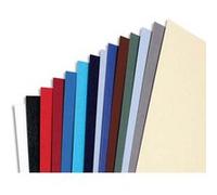 GBC - Plats de couverture - Boites de 100 - Rouge - Toucher cuir Rouge G