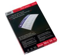ACCO GBC Pochettes de plastification HighSpeedPouch A4 2 x 125 µ – boîte de 100
