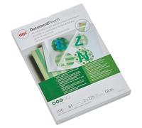 ACCO GBC Pochettes de plastification brillantes A4 2 x 125 microns Lot de 100 Transparent 3200723