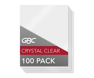 GBC Pochettes de plastification/feuilles, thermique, Lettre Taille, 5 mil, HeatSeal Cristal Clair, 100 par boîte (3200403)