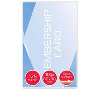 GBC Card Pouch - 125 microns pack de 100 - brillant - 60 x 90 mm pochettes plastifiées