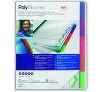 GBC PPDIVIDERS Intercalaires – Pack de 5 – ACCO REXEL